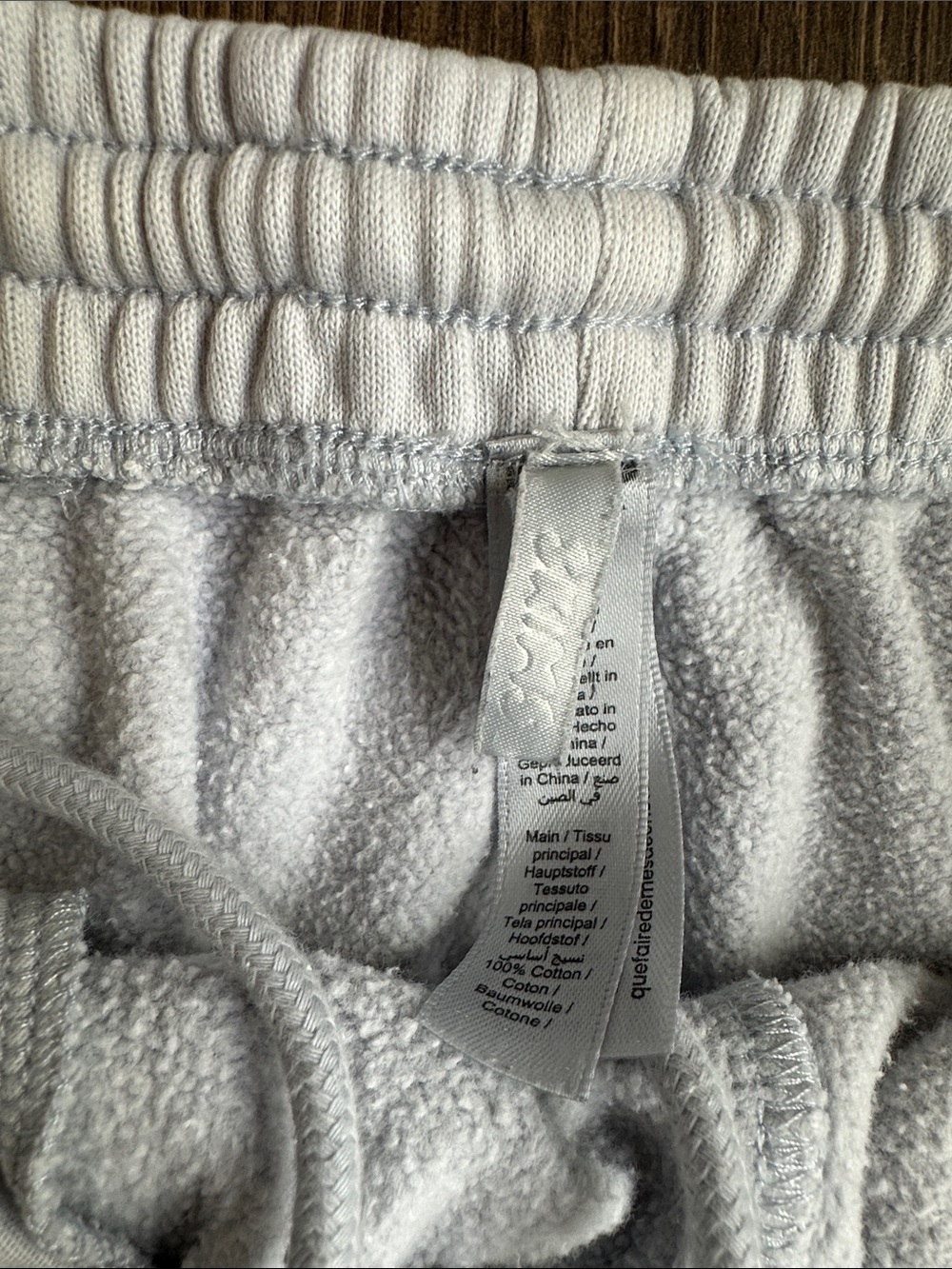 SKIMS Boyfriend Fleece Sweatpants Cargo White 100% Cotton Utility Pocket Pants S - Picture 7 of 14